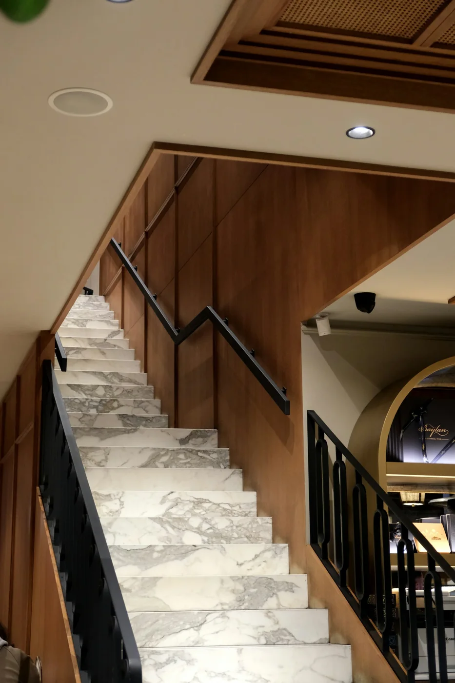 Interior staircase and glazing details