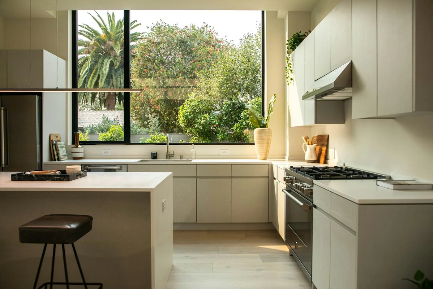 Kitchen island and fitted cabinetry